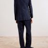 Amo Straight-Leg Pleated Silk and Linen-Blend Suit Trousers - BK Amo Straight-Leg Pleated Silk and Linen-Blend Suit Trousers - BK