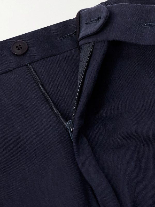 Amo Straight-Leg Pleated Silk and Linen-Blend Suit Trousers - E1 Amo Straight-Leg Pleated Silk and Linen-Blend Suit Trousers - E1