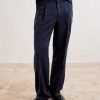 Amo Straight-Leg Pleated Silk and Linen-Blend Suit Trousers - FR Amo Straight-Leg Pleated Silk and Linen-Blend Suit Trousers - FR