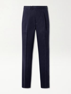 Amo Straight-Leg Pleated Silk and Linen-Blend Suit Trousers Amo Straight-Leg Pleated Silk and Linen-Blend Suit Trousers