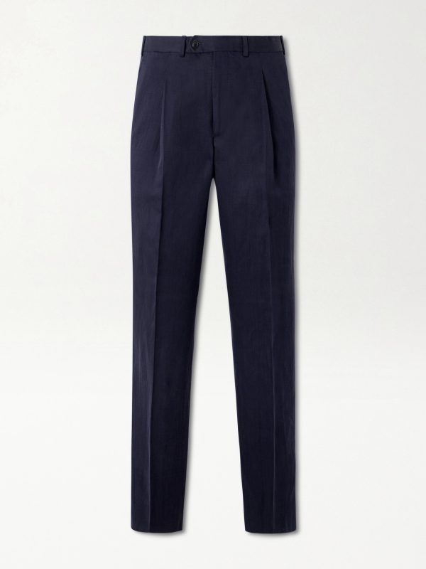 Amo Straight-Leg Pleated Silk and Linen-Blend Suit Trousers Amo Straight-Leg Pleated Silk and Linen-Blend Suit Trousers