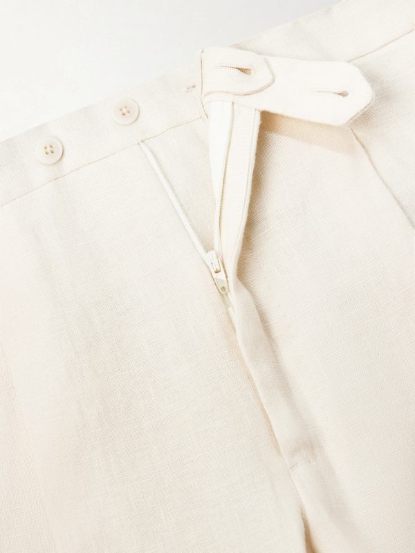 Amie Straight-Leg Wool, Silk and Linen-Blend Suit Trousers - E1 Amie Straight-Leg Wool, Silk and Linen-Blend Suit Trousers - E1