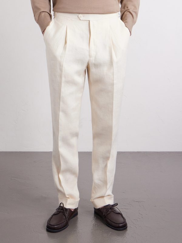 Amie Straight-Leg Wool, Silk and Linen-Blend Suit Trousers - FR Amie Straight-Leg Wool, Silk and Linen-Blend Suit Trousers - FR
