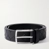 3.5cm Intrecciato Leather Belt