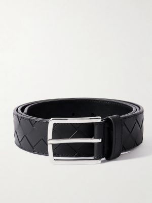 3.5cm Intrecciato Leather Belt 3.5cm Intrecciato Leather Belt