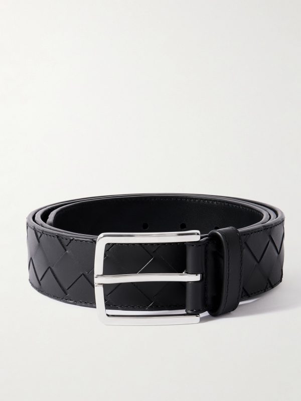 3.5cm Intrecciato Leather Belt