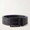 3.5cm Intrecciato Leather Belt 3.5cm Intrecciato Leather Belt