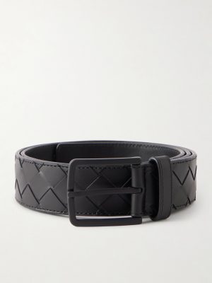 3.5cm Intrecciato Leather Belt 3.5cm Intrecciato Leather Belt
