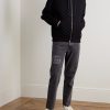 Logo-Flocked Jersey Zip-Up Hoodie - OU