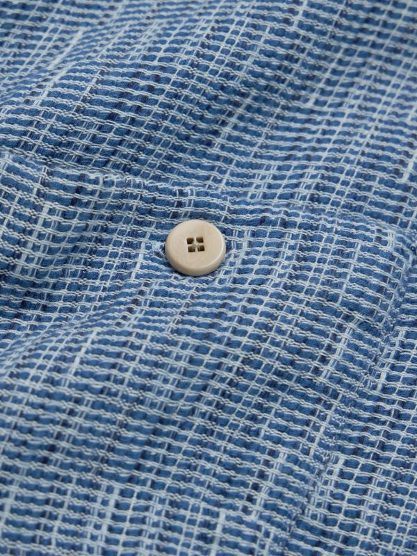 Patch Basketweave Cotton Overshirt - CU