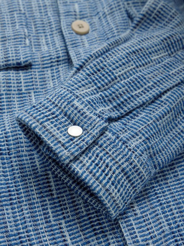 Patch Basketweave Cotton Overshirt - E1