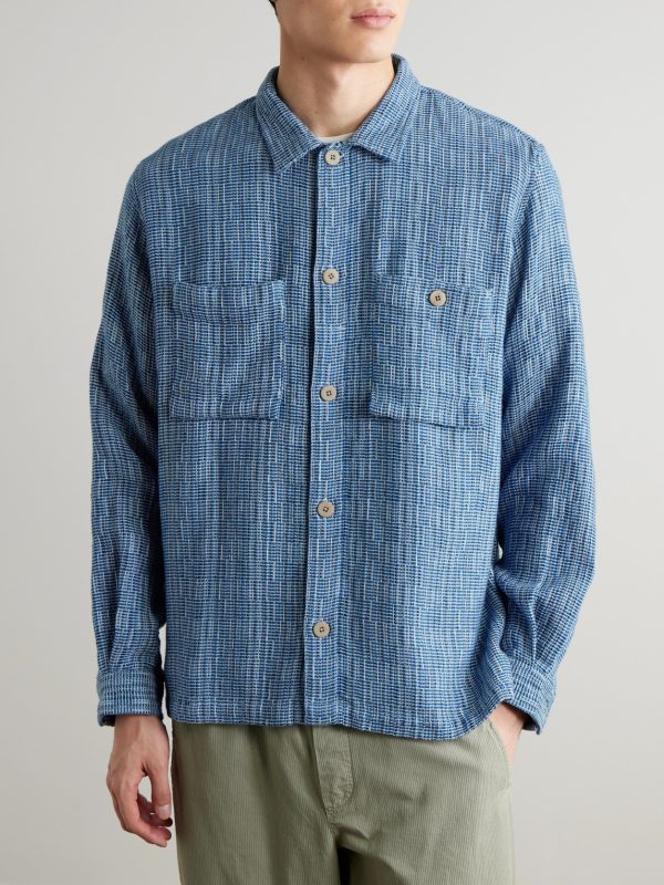 Patch Basketweave Cotton Overshirt - FR