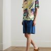 Assembly Wide-Leg Cotton-Blend Shorts - OU Assembly Wide-Leg Cotton-Blend Shorts - OU