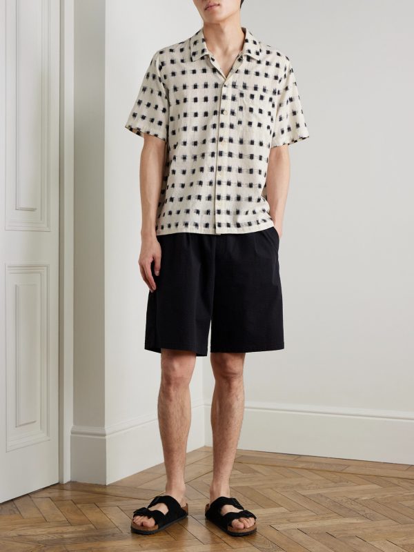 Gabe Printed Linen and Cotton-Blend Shirt - OU Gabe Printed Linen and Cotton-Blend Shirt - OU