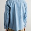 Loop Cord-Trimmed Denim Shirt - BK
