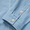 Loop Cord-Trimmed Denim Shirt - E1