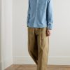 Loop Cord-Trimmed Denim Shirt - OU