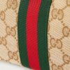 Lunetta Leather-Trimmed Monogrammed Canvas Shoulder Bag - CU