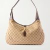 Jackie 1961 Large Leather-Trimmed Monogrammed Canvas Messenger Bag Jackie 1961 Large Leather-Trimmed Monogrammed Canvas Messenger Bag
