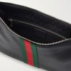 Lunetta Webbing-Trimmed Leather Messenger Bag - E1 Lunetta Webbing-Trimmed Leather Messenger Bag - E1