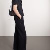 Lunetta Webbing-Trimmed Leather Messenger Bag - E2 Lunetta Webbing-Trimmed Leather Messenger Bag - E2