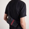 Lunetta Webbing-Trimmed Leather Messenger Bag - FR Lunetta Webbing-Trimmed Leather Messenger Bag - FR