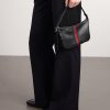 Lunetta Webbing-Trimmed Leather Messenger Bag - OU Lunetta Webbing-Trimmed Leather Messenger Bag - OU