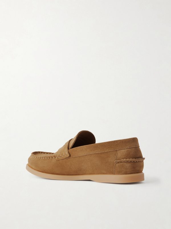 Leo Suede Penny Loafers - BK Leo Suede Penny Loafers - BK