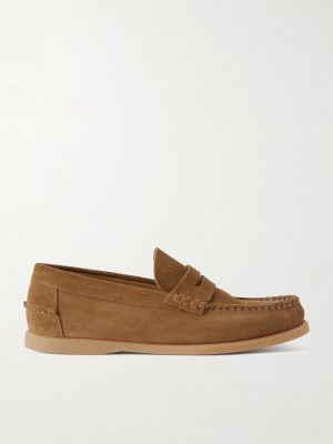 Leo Suede Penny Loafers