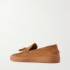 Tasselled Suede Boat Shoes - BK