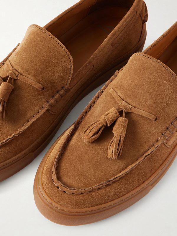 Tasselled Suede Boat Shoes - CU