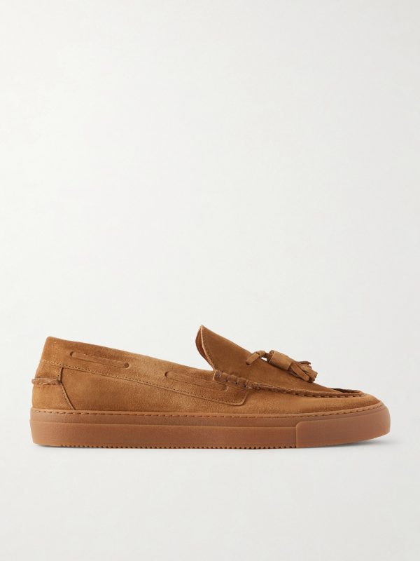 Tasselled Suede Boat Shoes