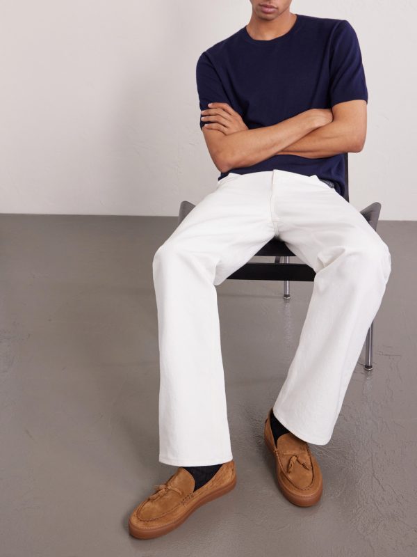 Tasselled Suede Boat Shoes - OU