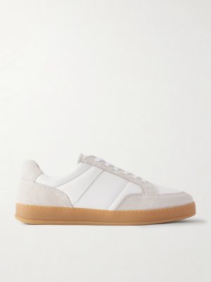 Colour-Block Suede and Leather Sneakers Colour-Block Suede and Leather Sneakers
