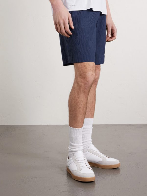 Colour-Block Suede and Leather Sneakers - OU Colour-Block Suede and Leather Sneakers - OU