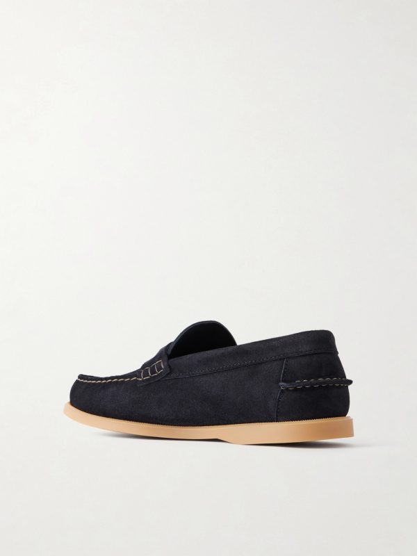Leo Suede Penny Loafers - BK Leo Suede Penny Loafers - BK