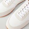 Suede-Trimmed Leather Sneakers - CU