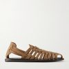 Suede Huarache Sandals