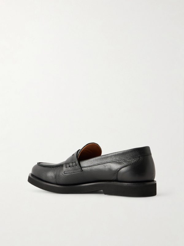 College Leather Penny Loafers - BK College Leather Penny Loafers - BK
