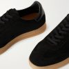 Leather-Trimmed Suede Sneakers - CU