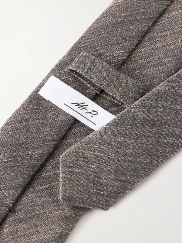 8cm Linen and Silk-Blend Tie - CU 8cm Linen and Silk-Blend Tie - CU