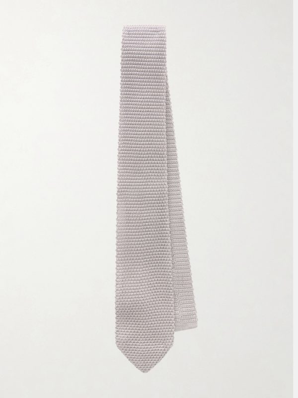 7cm Knitted Silk Tie