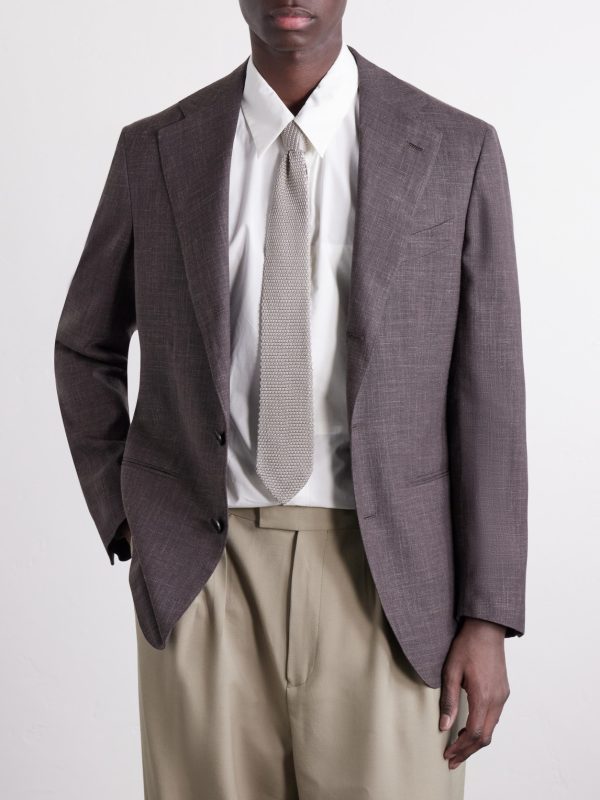 7cm Knitted Silk Tie - OU