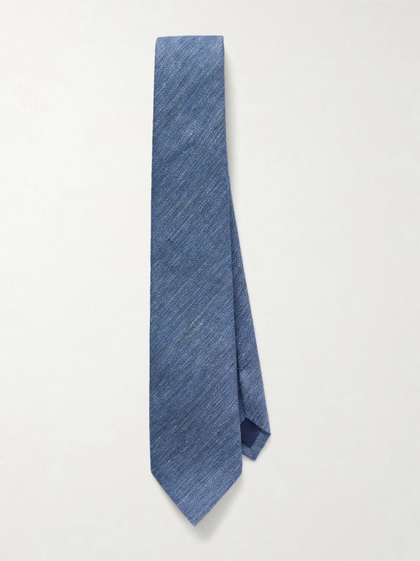 8cm Linen and Silk-Blend Tie 8cm Linen and Silk-Blend Tie
