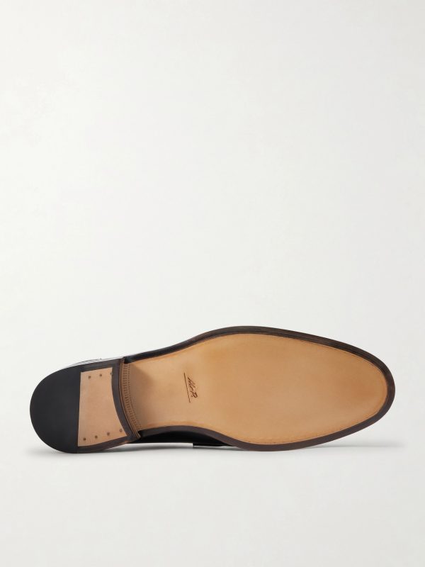 Split-Toe Leather Penny Loafers - E1 Split-Toe Leather Penny Loafers - E1