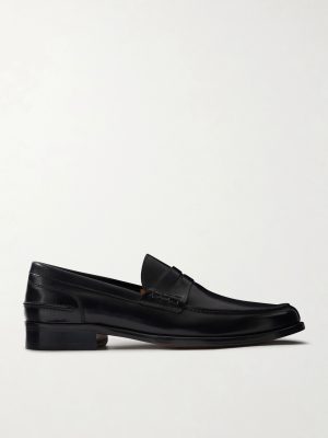 Split-Toe Leather Penny Loafers Split-Toe Leather Penny Loafers
