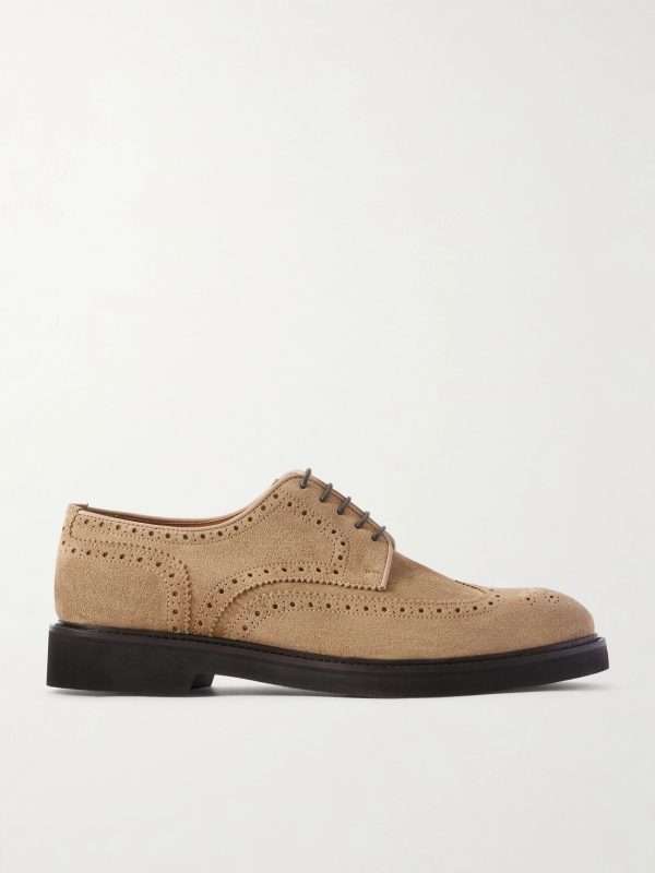 Suede Brogues
