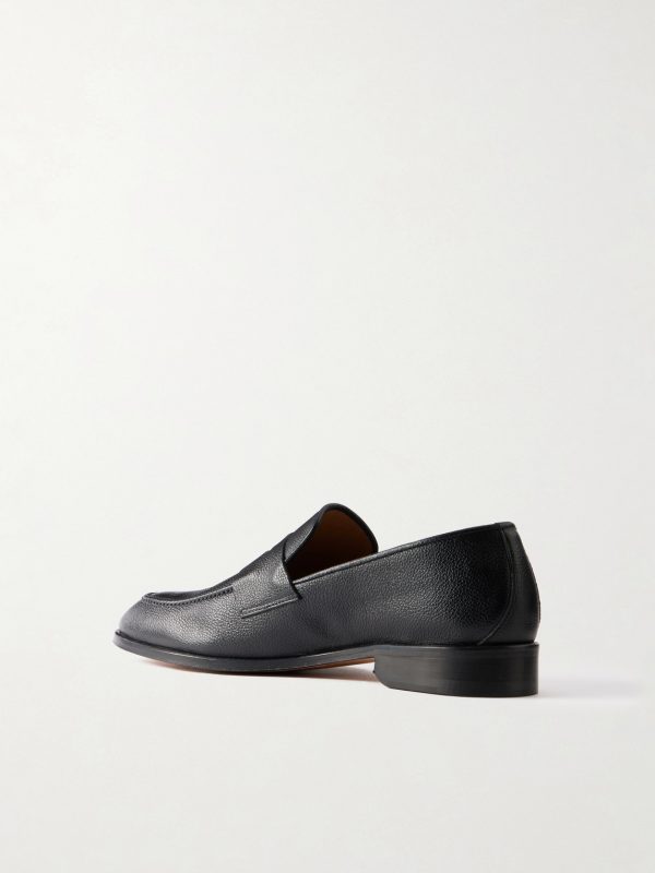 Alder Full-Grain Leather Penny Loafers - BK Alder Full-Grain Leather Penny Loafers - BK