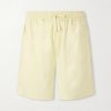 Straight-Leg Silk Shorts Straight-Leg Silk Shorts