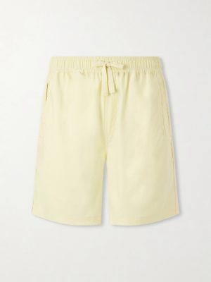 Straight-Leg Silk Shorts